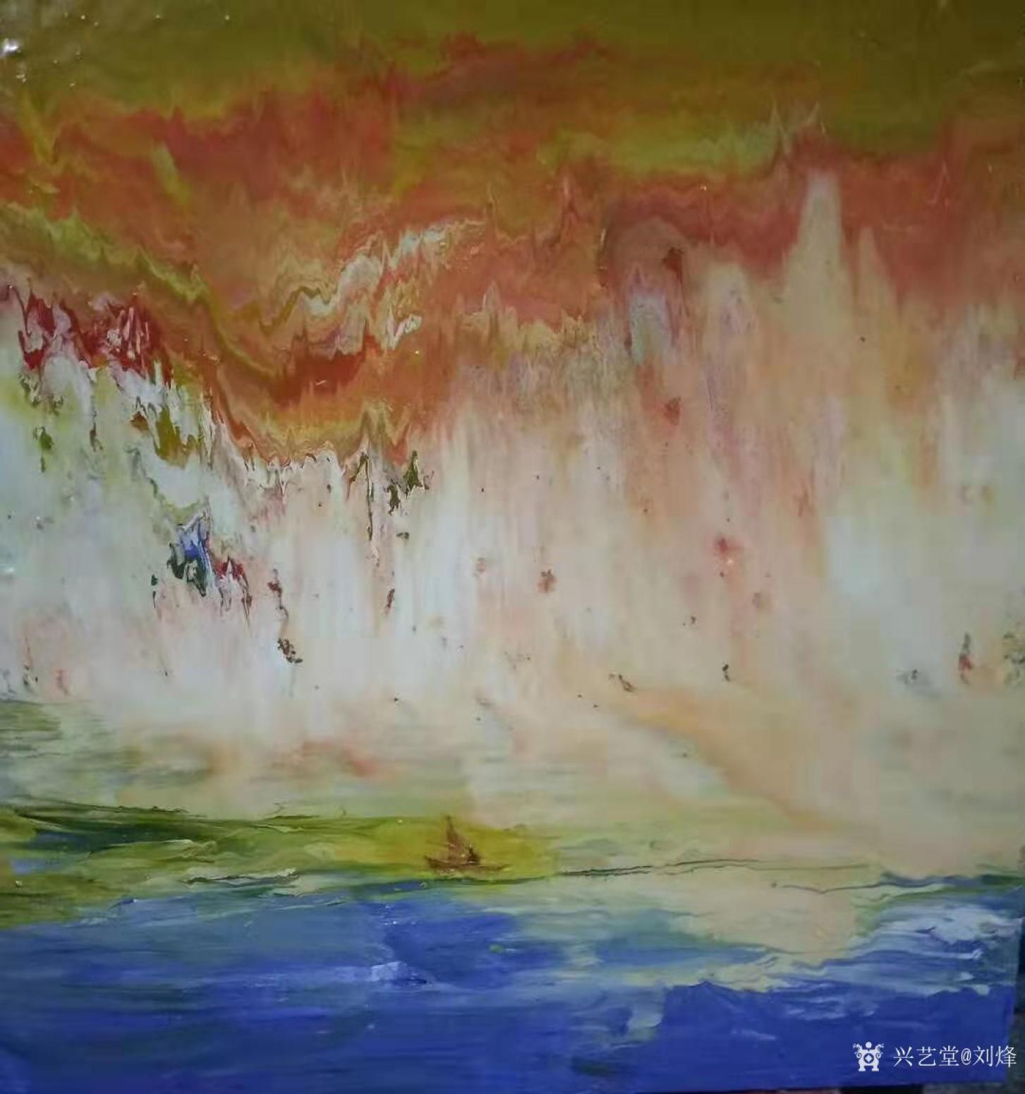 刘烽油画作品《朝辞彩云间》【图0】