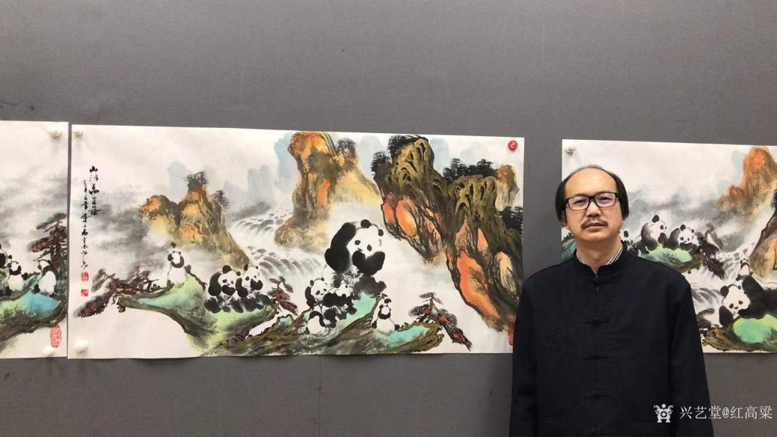 红高粱国画作品《陈金石手绘国宝》【图2】