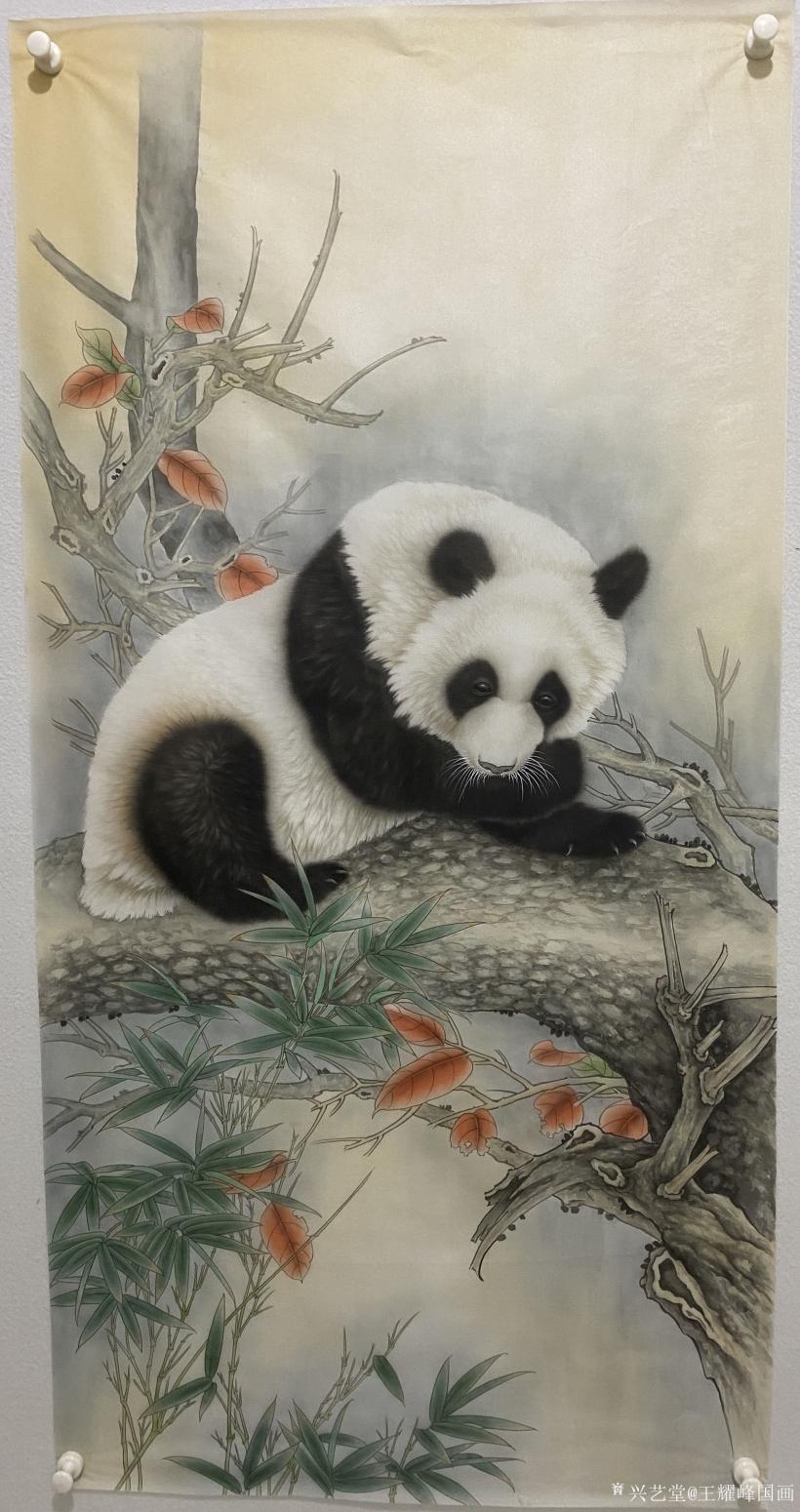 王耀峰国画国画作品《熊猫》【图0】