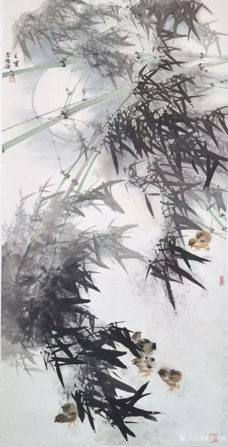 李伟强国画作品《竹节飘香》【图2】