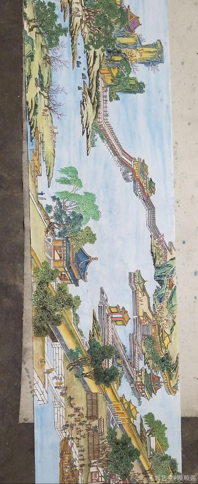 顾顺强国画作品《顾顺强长卷《上河图》》【图3】