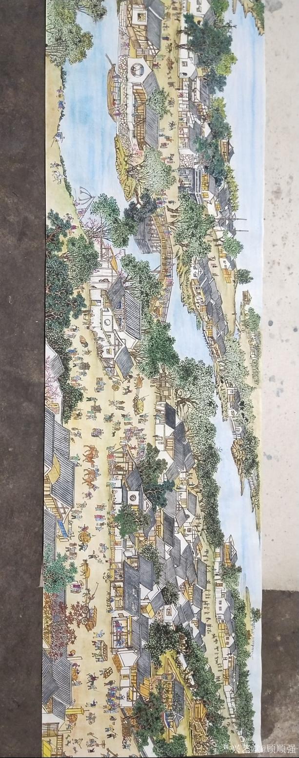 顾顺强国画作品《顾顺强长卷《上河图》》【图4】