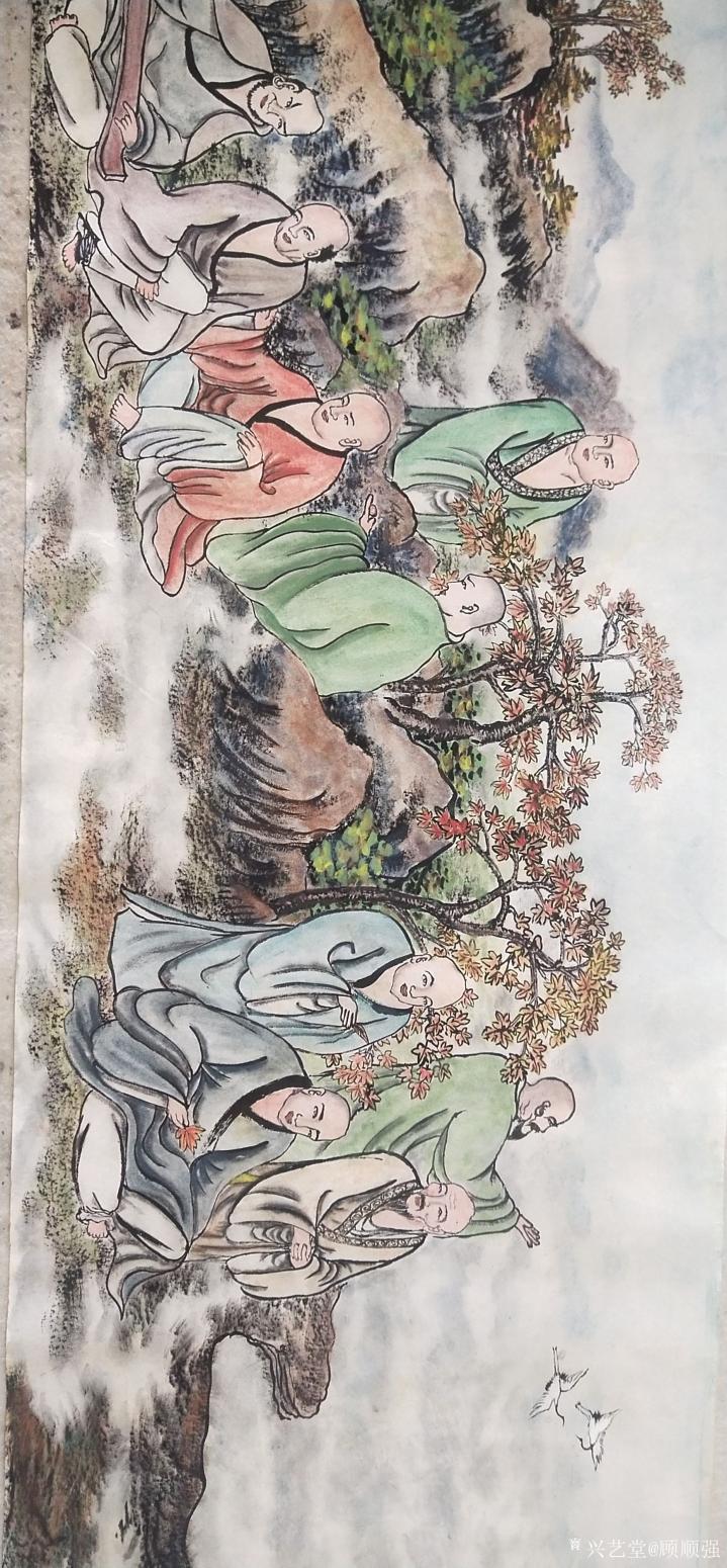 顾顺强国画作品《顾顺强手绘山水》【图0】