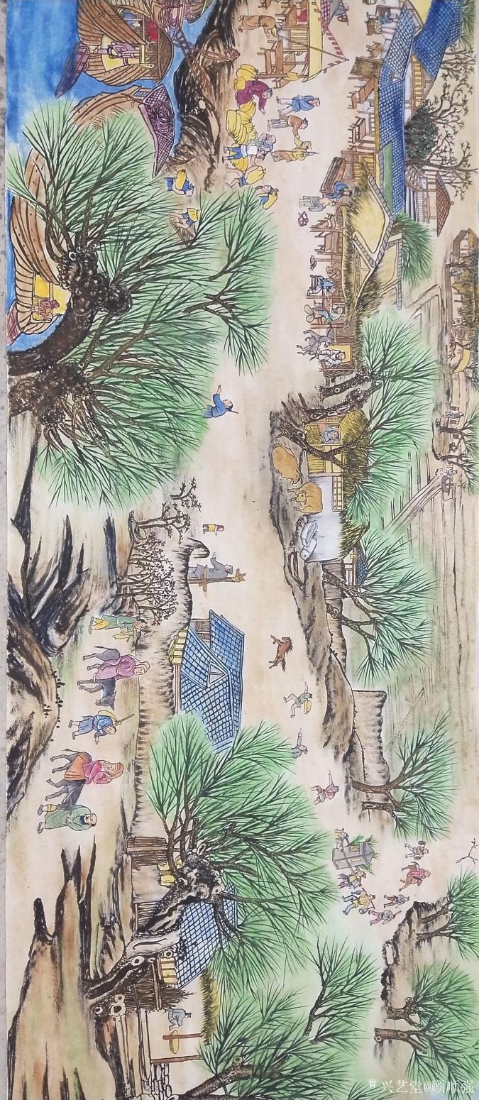 顾顺强国画作品《顾顺强长卷》【图0】