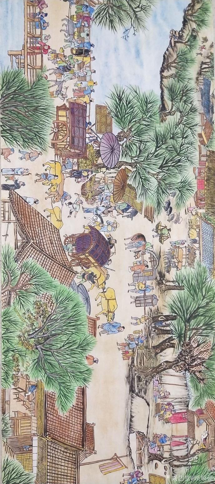 顾顺强国画作品《顾顺强长卷》【图0】