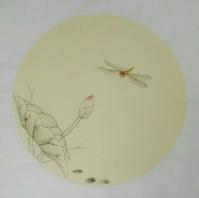 艺术家赵志民日记:蜻蜓、蝴蝶、七星瓢虫，大自然很神奇，68*68小品，可订制【图0】