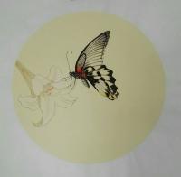 艺术家赵志民日记:蜻蜓、蝴蝶、七星瓢虫，大自然很神奇，68*68小品，可订制【图1】