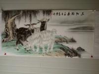 艺术家石海博日记:三羊开泰，天伦之乐【图2】