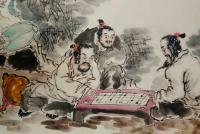 艺术家侯同印日记:小六尺竹林七贤……【图0】