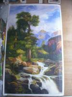 艺术家罗鸿羽日记:油画作品 《丛林》《原野》《山涧》《故乡》，欢迎来照片订制，【图2】