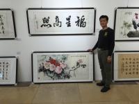 艺术家谭松涛荣誉:参加了二0一七年的同心园工程公益捐书画慈善活动。【图4】