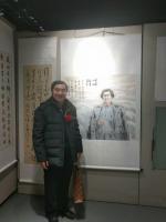 艺术家刘建国日记:纪念毛主席诞辰书画展,我的国画作品《峥嵘岁月》,《东方》等参【图3】