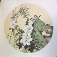 艺术家徐建清日记:近作一组国画花鸟小品,《鸟语花香》,欢迎点评,徐建清留记【图0】