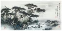 艺术家刘剑刚日记:国画作品:《莫道山僧无伴侣，猕猴长在古松枝》，《桃华源里得春【图0】