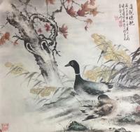 艺术家徐建清日记:新近完成的国画作品《庭院惊艳》【图0】