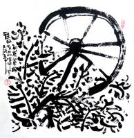 艺术家李忠信日记:焦墨绘画一李忠信的焦墨艺术世界————
花鸟【图1】