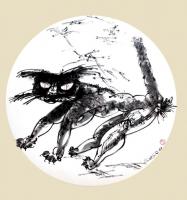 艺术家李忠信日记:焦墨绘画一李忠信的焦墨艺术世界————
花鸟【图5】