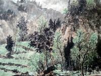 艺术家高勇利日记:国画作品《六川河春意》,尺寸:四尺整纸
138*69CM,【图1】