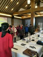 艺术家刘建国生活:朝阳区文联举行书画进社区新年笔会,人气颇旺,刘建国现场作国画【图5】