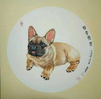 艺术家马新荣日记:新作卡纸 《狗年吉祥》 方斗 马新荣作品【图0】