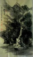 艺术家刘玉坚日记:国画 条屏《幽谷潺溪》一一刘玉坚
这是几年前画的一幅焦墨画【图0】