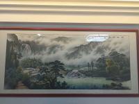 艺术家冯建德日记:完成两幅彩墨山水画挂在广州一知名企业的会议室和办公室，参会人【图0】