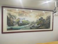 艺术家冯建德日记:完成两幅彩墨山水画挂在广州一知名企业的会议室和办公室，参会人【图4】