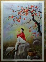 艺术家凌振宁日记:油画作品《岁月如歌》完成,凌振宁。欢迎来照片或图样订制。【图2】