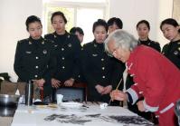 艺术家王贵烨生活:北京书画名家革命老区慈善行,感谢天下所有爱心人士。【图3】