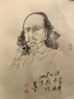 艺术家刘玉坚日记:赶鸭子上架,应南非外交官要求给画张肖像。【图0】