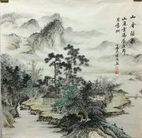 艺术家李伟成收藏:中国古风山水画《万壑松风》,《烟江叠嶂》,《江堤晚景》,客户【图1】