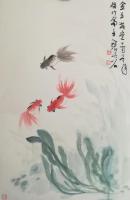 艺术家张大石日记:新出炉的国画花鸟作品《金玉满堂》《春色满园》，《荷香十里》尺【图1】