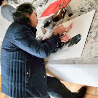 艺术家叶仲桥生活:1月30日早上给小画家们送祝福,下午接待广西壮族自治区政商代【图0】