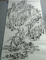 艺术家杨牧青日记:款识:欲为大画家必有大的格局,以(应)自然物象,丁酉杨牧青。【图3】