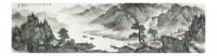 艺术家高显惠日记:高显惠经过几十年研究，探索出写意和工笔的“没骨皴”山水画法，【图1】