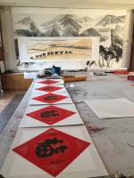 艺术家叶仲桥日记:国画作品《一带一路南粤古驿道之新丝绸之路》刚刚完成。这两天都【图0】