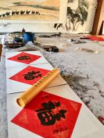 艺术家叶仲桥日记:国画作品《一带一路南粤古驿道之新丝绸之路》刚刚完成。这两天都【图1】