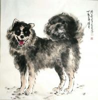 艺术家田光荣日记:《旺旺》,四尺斗方,田光荣【图1】