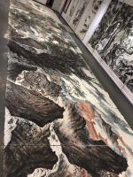 艺术家周鹏飞日记:国画《尼山颂圣图》吾历时半年创作完成:尺寸36米X5、5米 【图4】