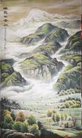 艺术家宁建华日记:两幅彩墨山水画《瑞雪伴春归》,新作,尺寸200*120cm,【图1】