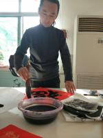 艺术家安士胜日记:大门贴上福,福到了这样有年味儿啦 【图1】