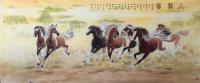 艺术家胡爱民日记:新作六尺八骏图
嘶鸣啸天外、腾云五洲风,
奋蹄凌海岳、昂【图2】