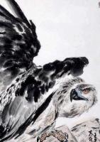 艺术家王贵烨日记:我画的鹰就是以写实写意之中，着重刻画天宇霸主为我独尊的王者气【图3】