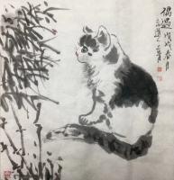 艺术家柳士才日记:整一组耋耋图、旺旺靓仔、大吉大利、日子长流水图!祝福好朋友们【图0】