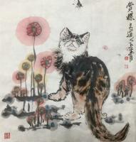 艺术家柳士才日记:整一组耋耋图、旺旺靓仔、大吉大利、日子长流水图!祝福好朋友们【图2】