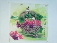 艺术家胡记领日记:斗方工笔欣赏,胡记领作品【图1】