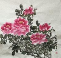 艺术家李丽芳日记:牡丹享有  国色天香，花中之王  的美誉 中国人牡丹看作是人【图0】