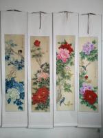 艺术家胡记领日记:工笔四条屏欣赏,胡记领【图0】