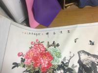 艺术家18071548705收藏:齐玉龙的牡丹图,有10平尺,不会拍照,拍的不好【图0】