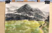 艺术家叶仲桥生活:2月28日带领市美协到云安县富林镇万亩油菜花乡村写生,并接受【图5】